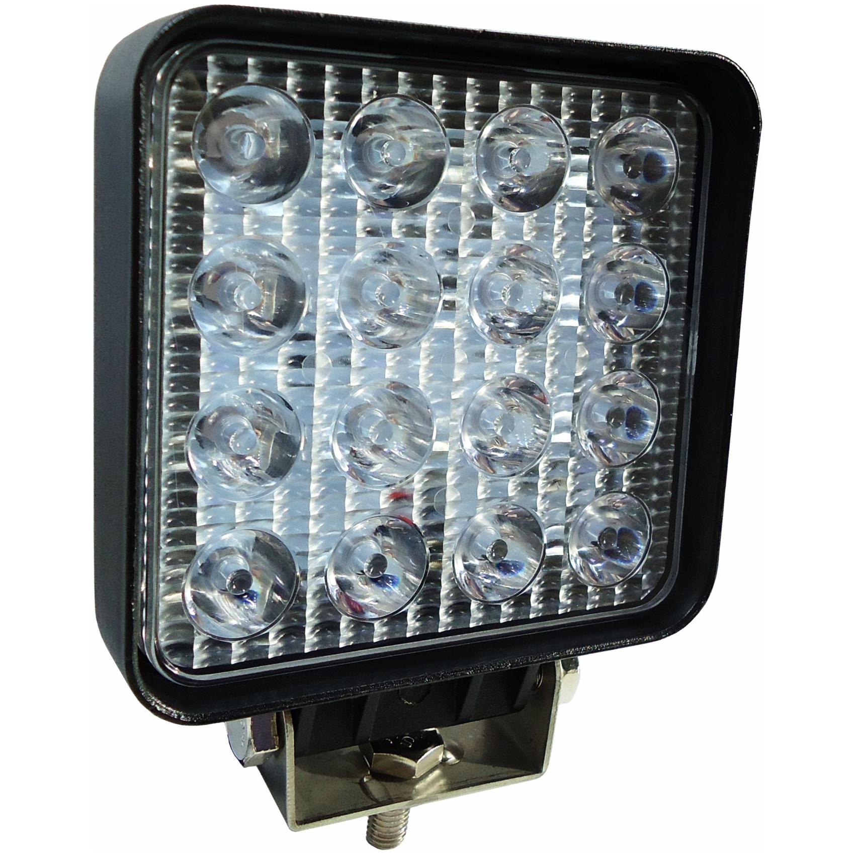 Farol Auxiliar de Trabalho LED Azul 48 Watts Quadrado para Pulverizadores - DNI - 4152