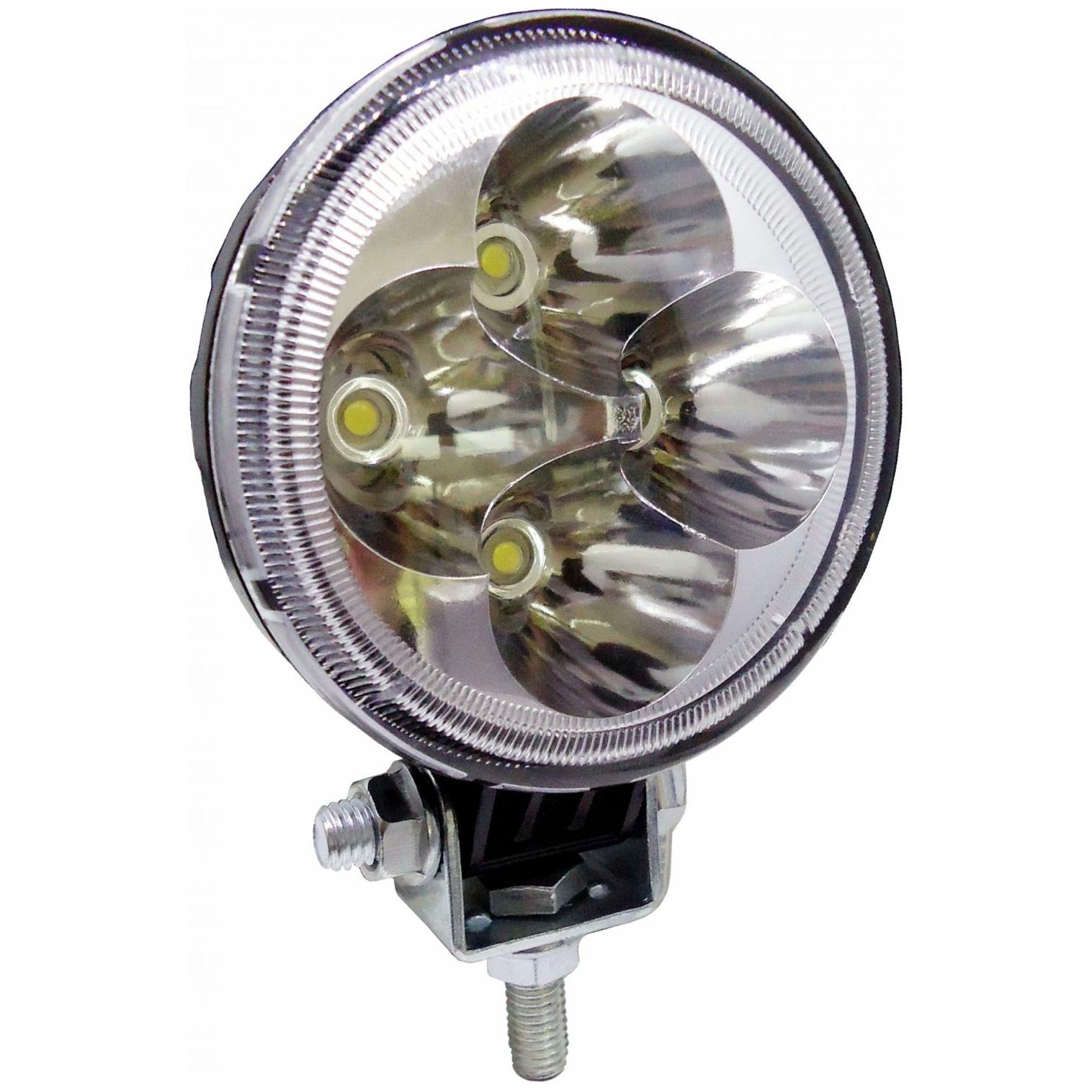 Farol Redondo de Trabalho LED 16w 9 a 48v para Tratores Diâmetro 8 cm - DNI - 4183