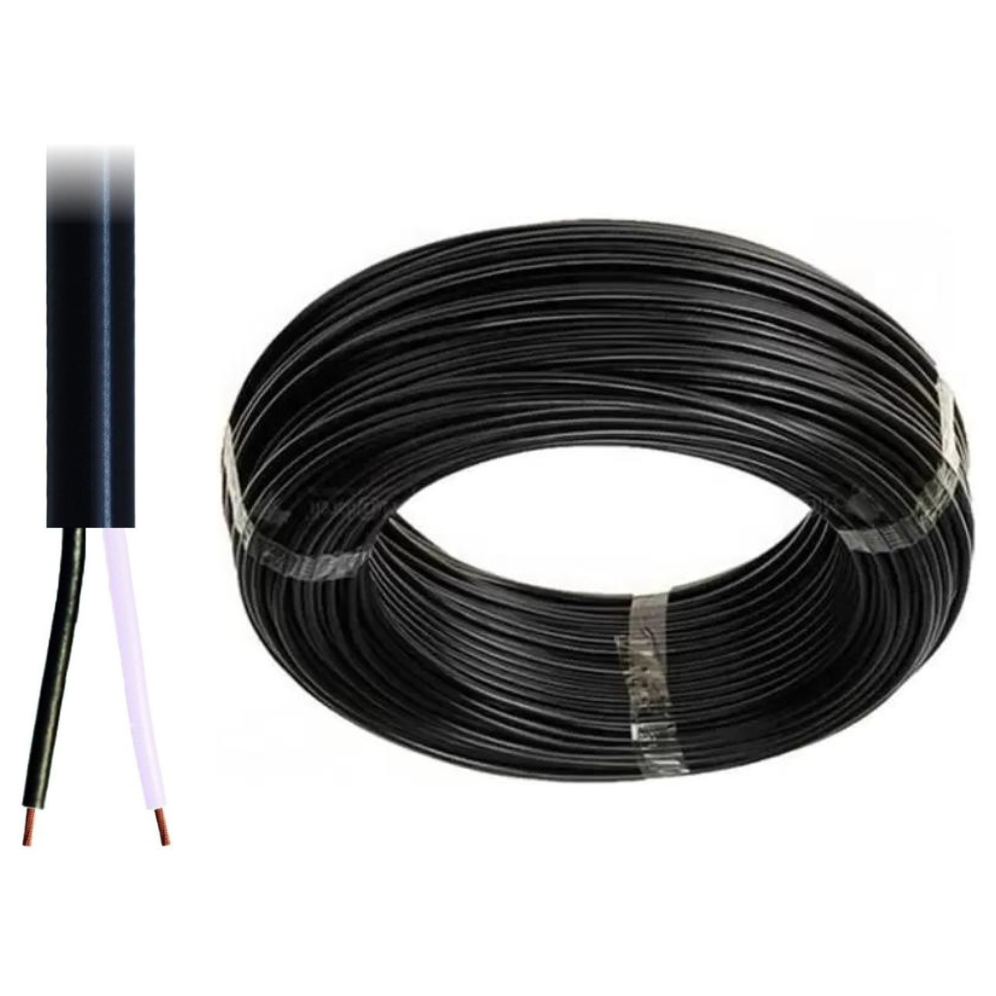 Cabo PP 2 Vias para instalação Automotiva Rolo com 25 Metros - DNI - HFX PP215