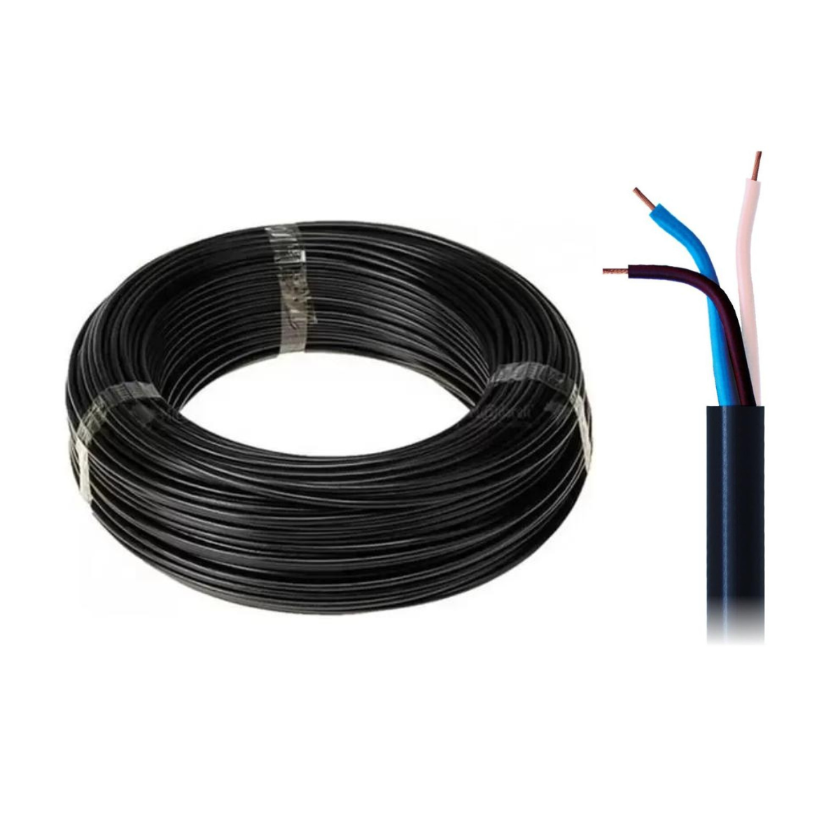 Cabo PP 3 Vias para instalação Automotiva Rolo com 25m - DNI - HFX PP310
