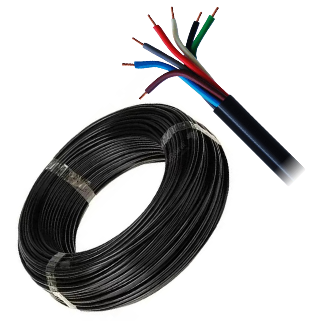 Cabo PP 7 Vias para Instalação Automotiva Rolo com 25m - DNI - HFX PP710