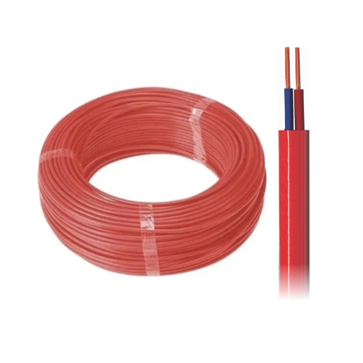 Cabo Tipo PP 2x0.50 Vermelho Bobinas com 300m - DNI - PP205VM B