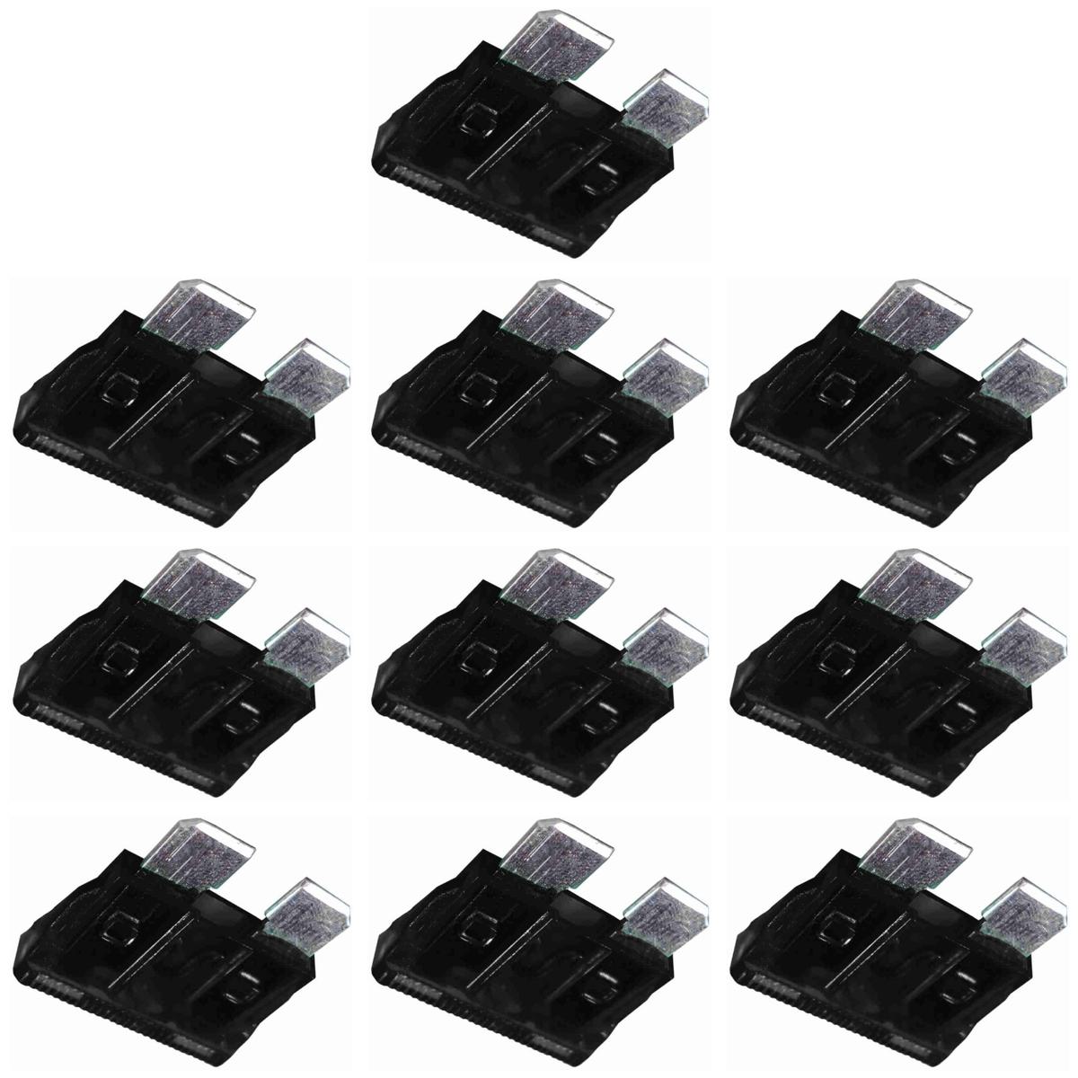 Kit 10 Fusível Lâmina 1A Universal - DNI - 316001
