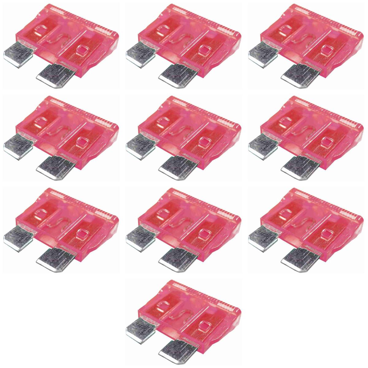 Kit 10 Fusível Lâmina 4A Universal - DNI - 316004