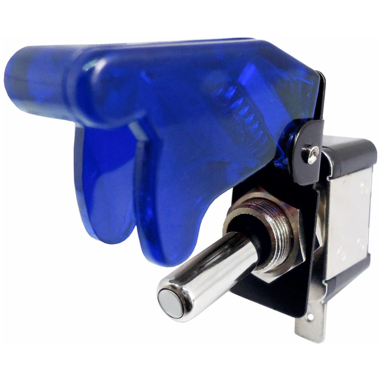 Chave com Iluminação Tipo Gatilho Caça Azul ON/OFF 12V 400W - DNI - 2084-AZ