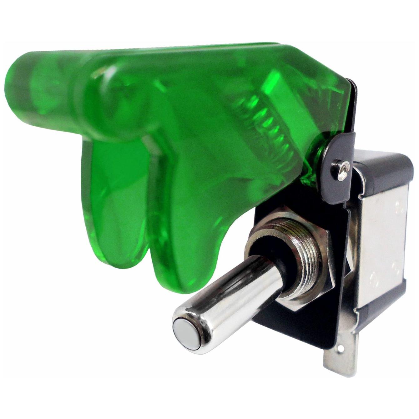 Chave com Iluminação Tipo Gatilho Verde ON/OFF 12V 400W - DNI - 2084-VD