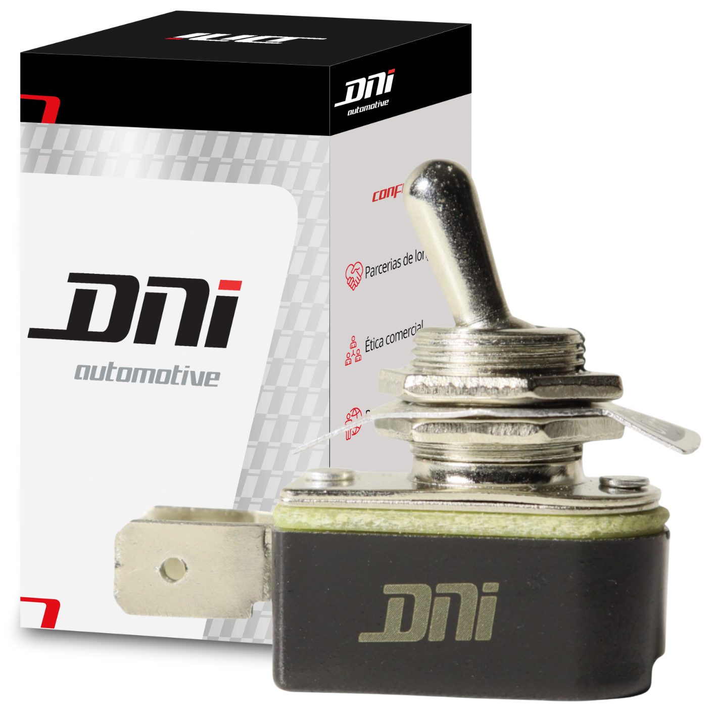 Chave de Uso Geral 2 Posições ON/OFF 2 Terminais 250W Comutadora - DNI - 2081-S