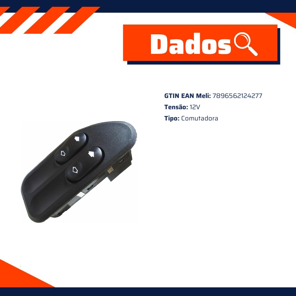 Interruptor de Vidro Chave Comutadora - DNI - 2427