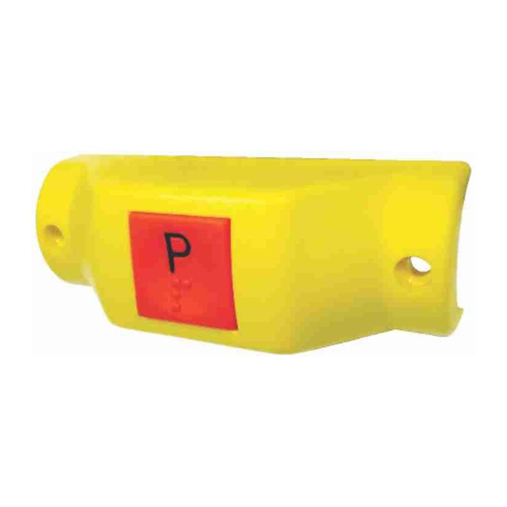 Interruptor Botão de Parada Solicitada Amarelo Plano Horizontal - DNI - 8813
