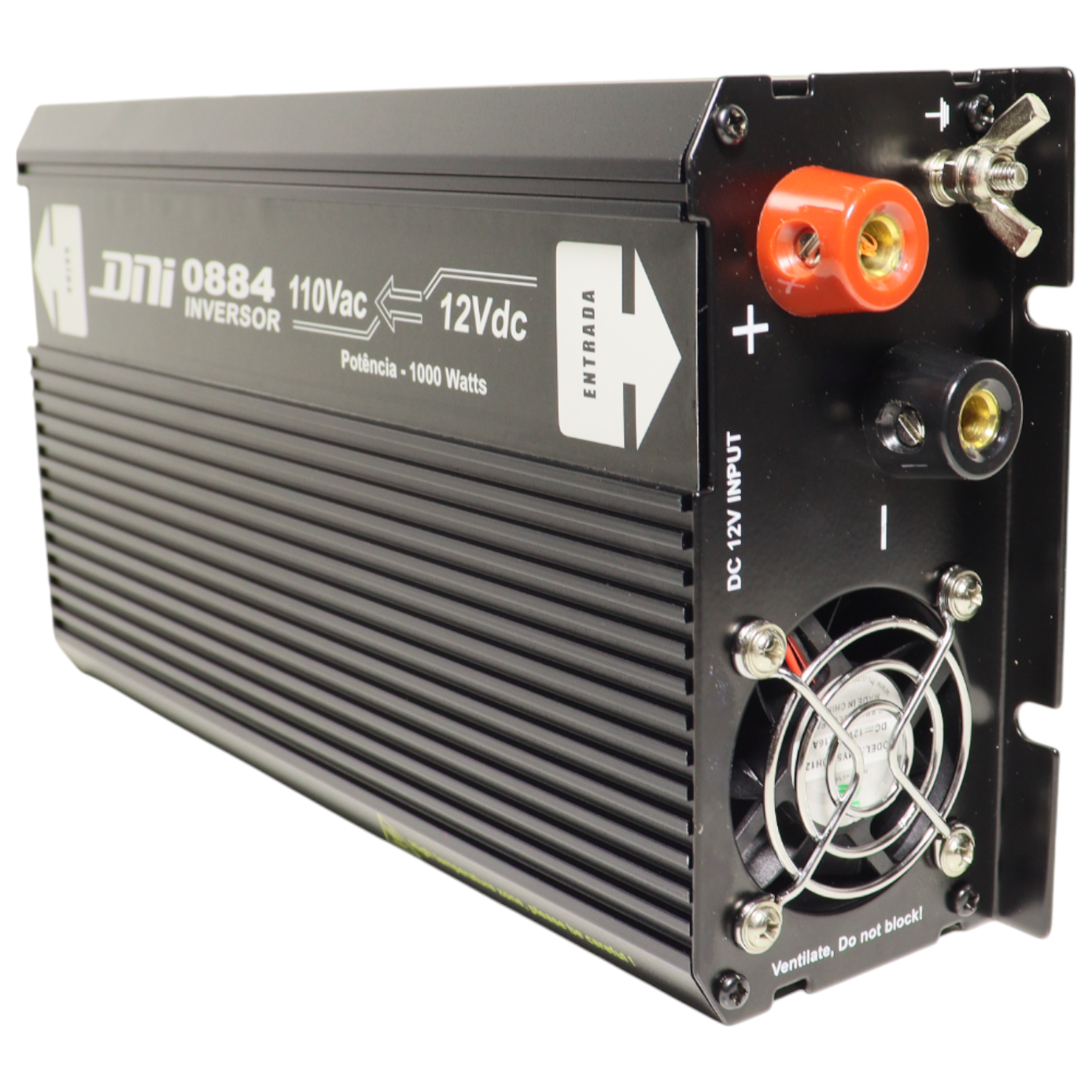 Inversor Entrada 12V 110VAC 1000W 2000W Pico - DNI - 0884