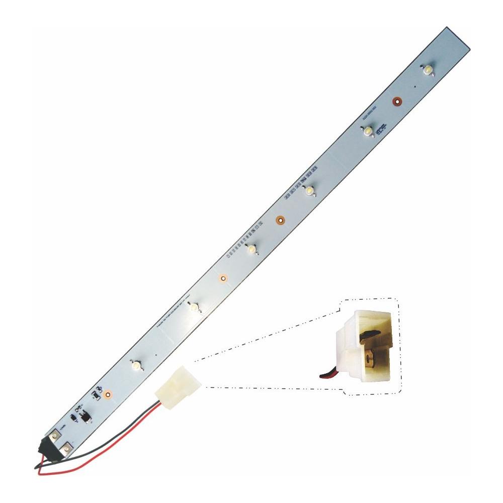 Régua 6 LEDs 60cm 24V com Conector Lâmpada - DNI - 8849