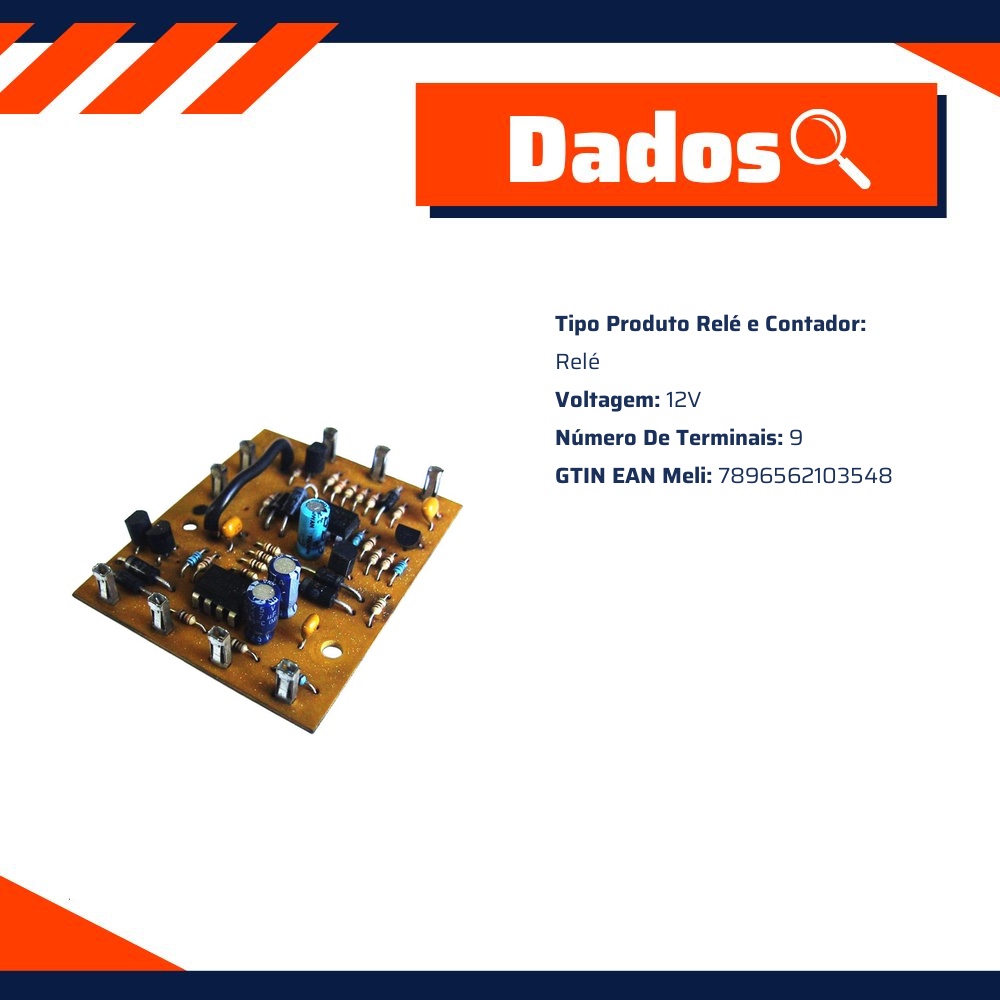 Placa Eletrônica de Pisca e Motor do Limpador - DNI - 0354