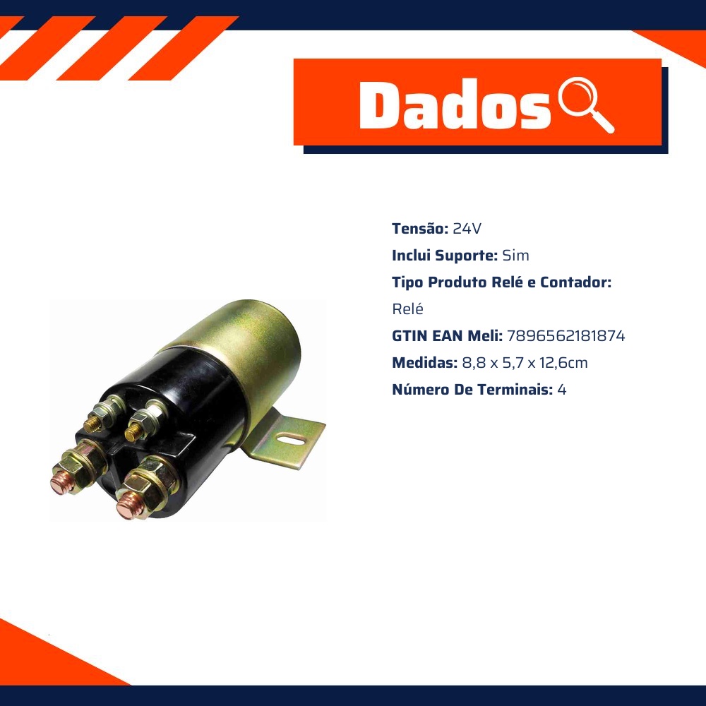 Relé Auxiliar de Partida - DNI - 8187
