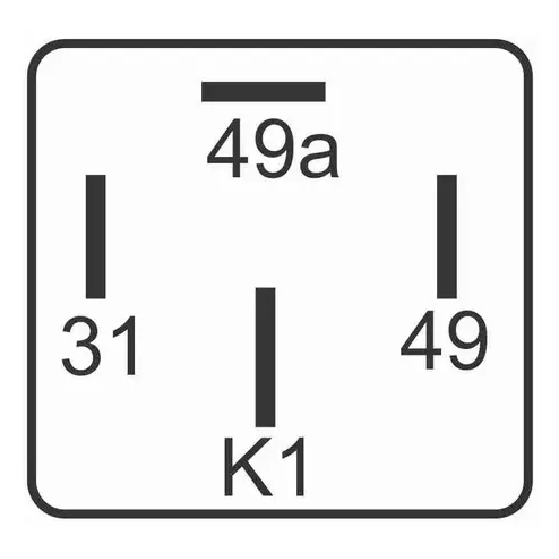 Relé de Comando para Pisca 48V 4 Terminais - DNI - 1148
