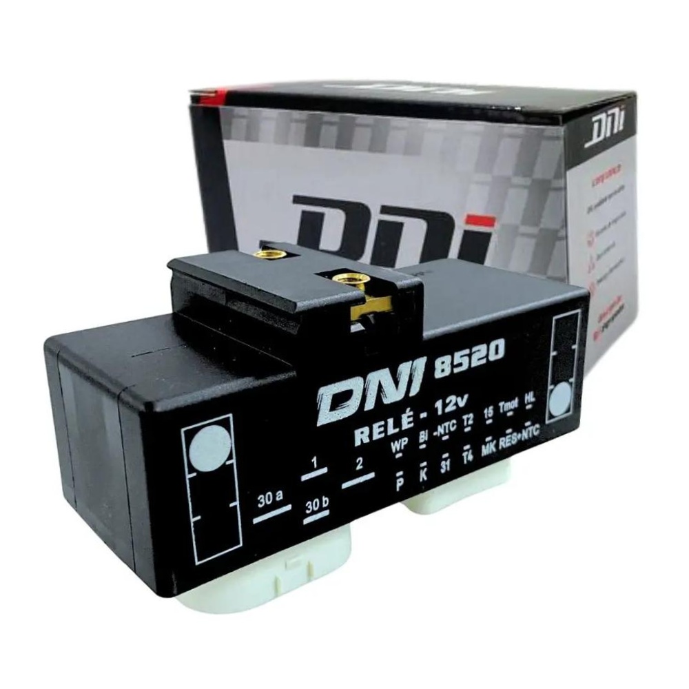 Relé de Controle para Ventilador de Radiador 12V 18 Terminais - DNI - 8520