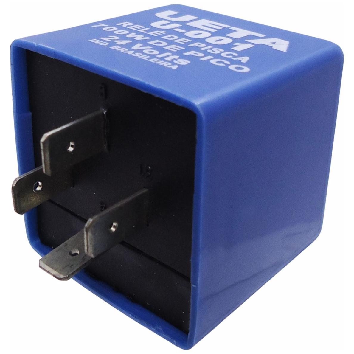 Relé de Pisca Alta Potência 24V 700W Caneca Azul - DNI - PTP24