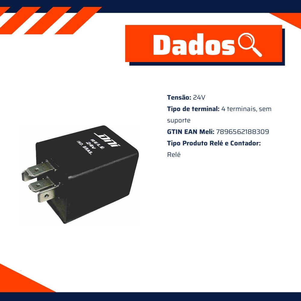 Relé de Pisca para Ônibus 24V - DNI - 8830