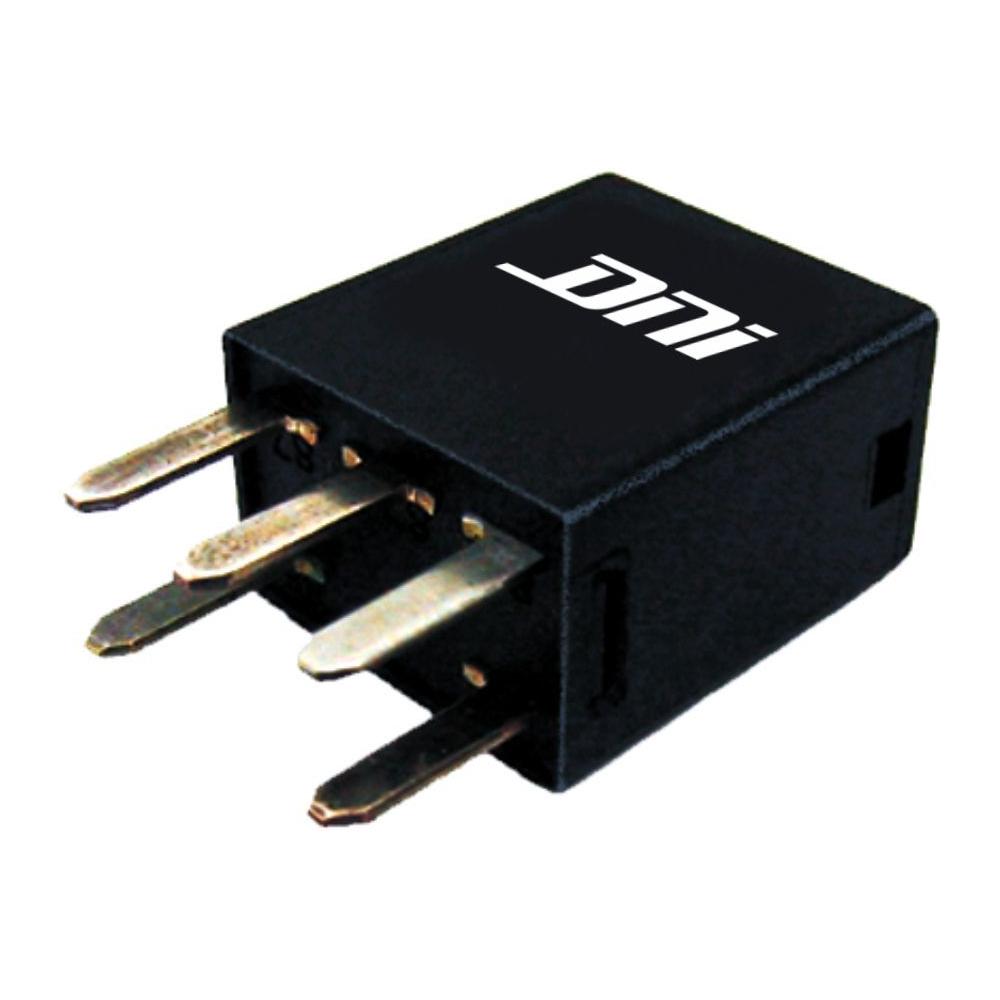 Relé Mini Auxiliar Reversor com Resistor 30/20A 12V 5 Terminais - DNI - 8112