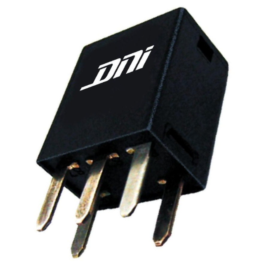 Relé Mini Auxiliar Reversor com Resistor 30/20A 12V 5 Terminais - DNI - 8112