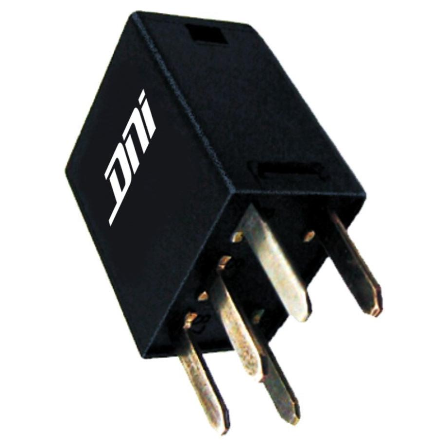 Relé Mini Auxiliar Reversor com Resistor 30/20A 12V 5 Terminais - DNI - 8112
