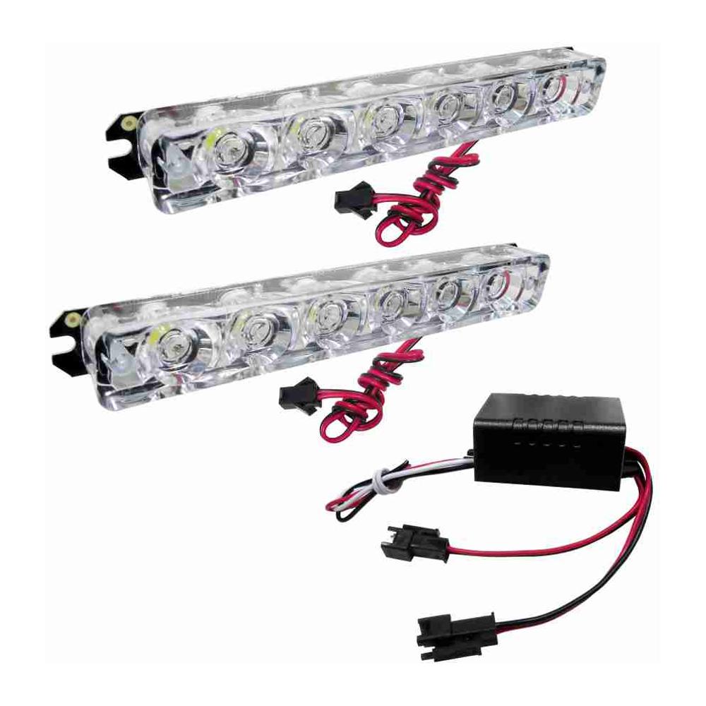 Kit com 2 Barras de Strobo LED SMD para Veículos Leves Pesados e Motos com 1 Módulo - DNI - 2043
