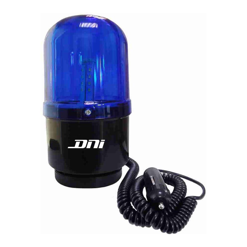 Sinalizador Giroled com Ímã com Plug para Acendedor Azul Bivolt - DNI - 4112