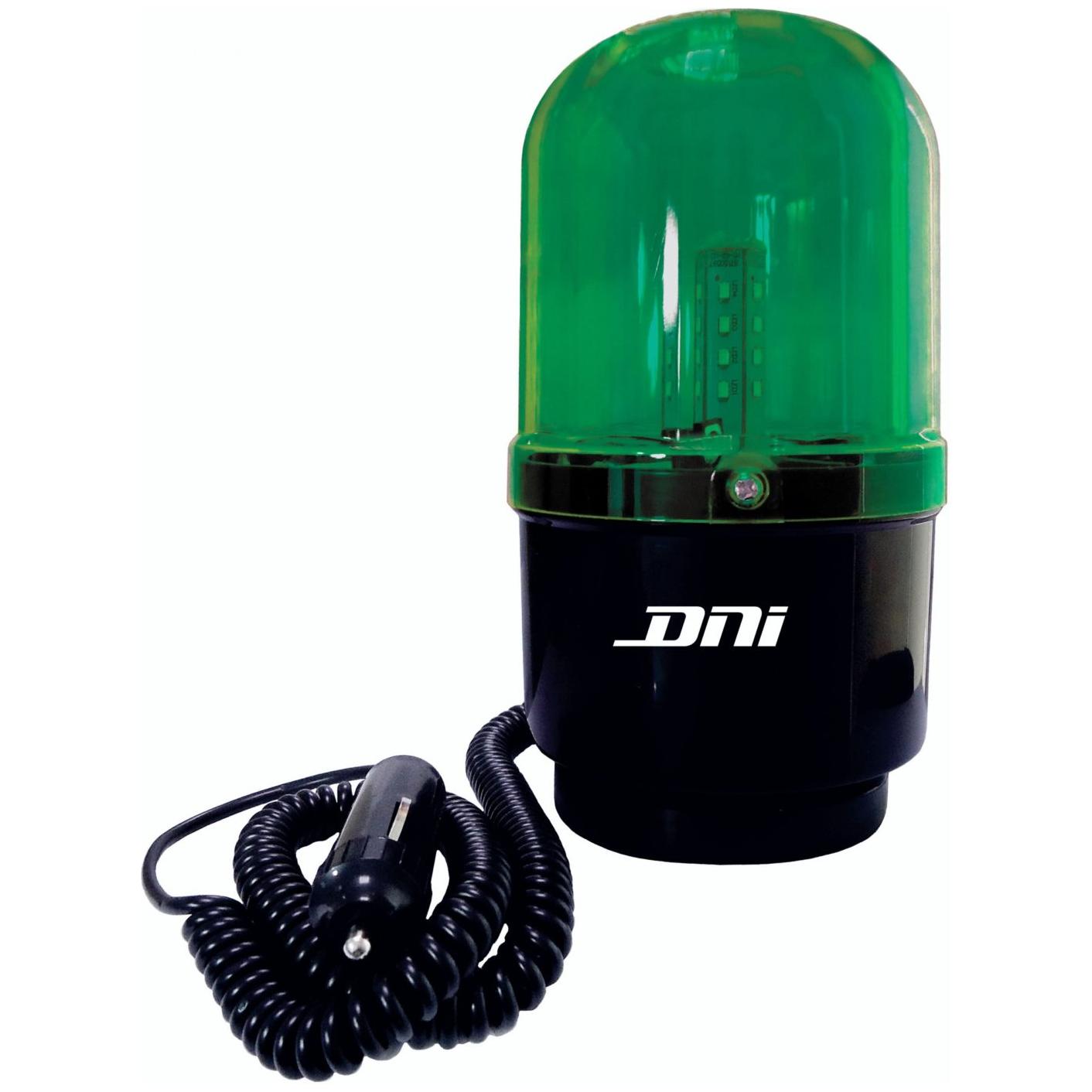 Sinalizador Giroled com Ímã com Plug para Acendedor Verde Bivolt - DNI - 4113