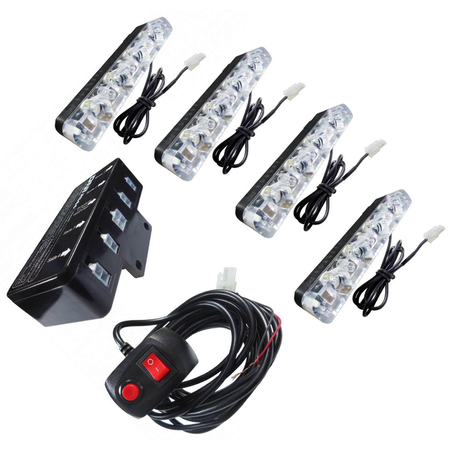 Kit Strobo Programável com 4 Barras LED SMD - DNI - 2044