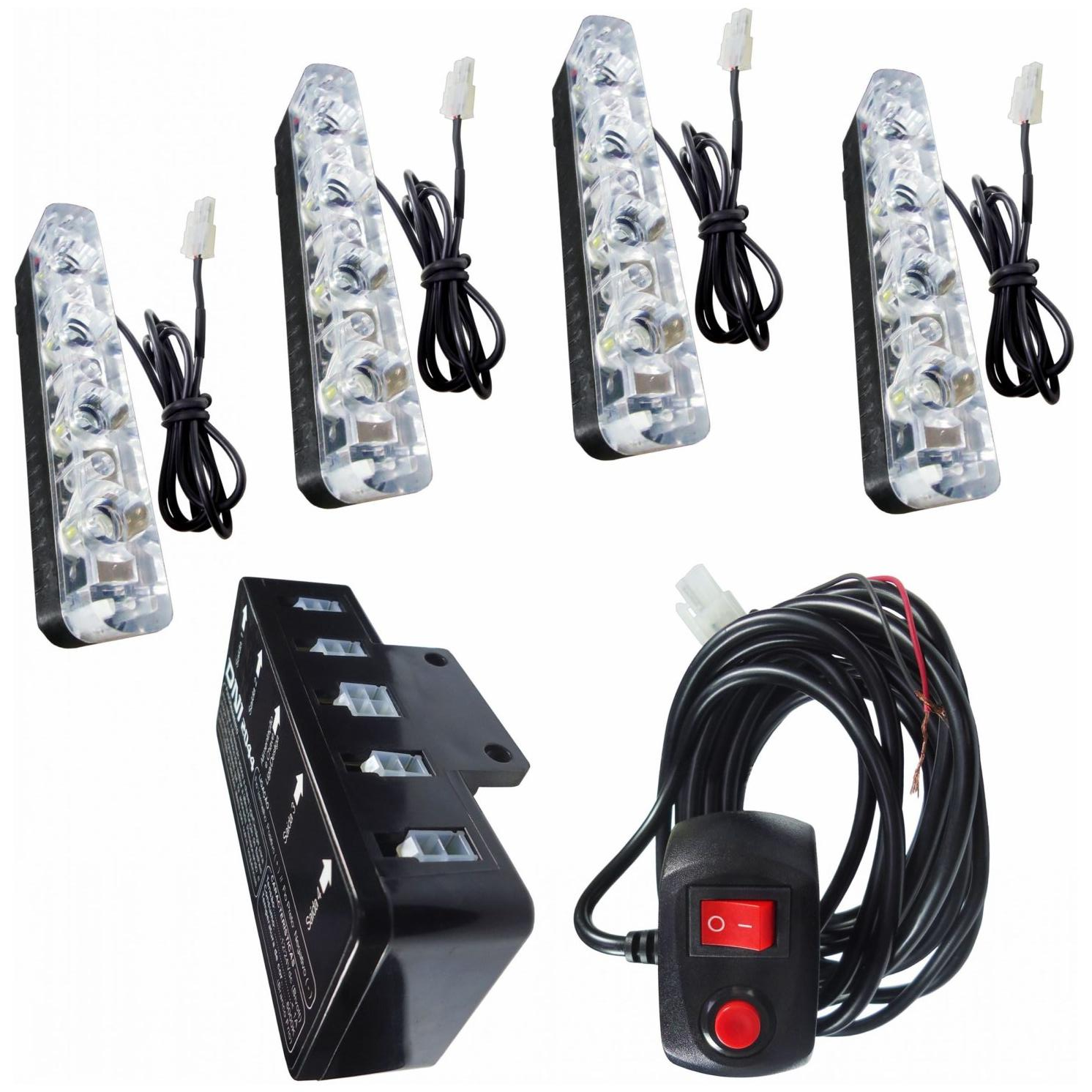 Kit Strobo Programável com 4 Barras LED SMD - DNI - 2044