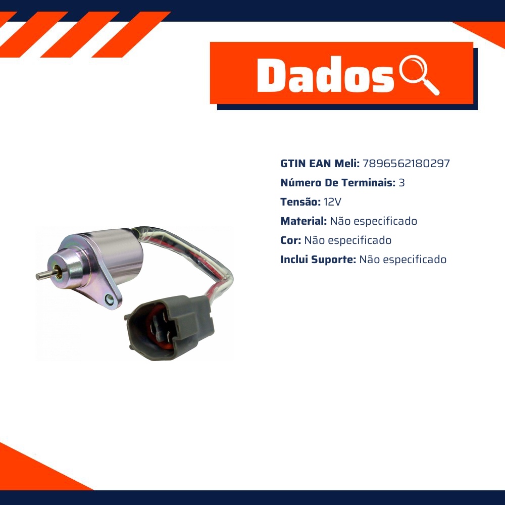 Solenoide de Parada 12V - DNI - 8029