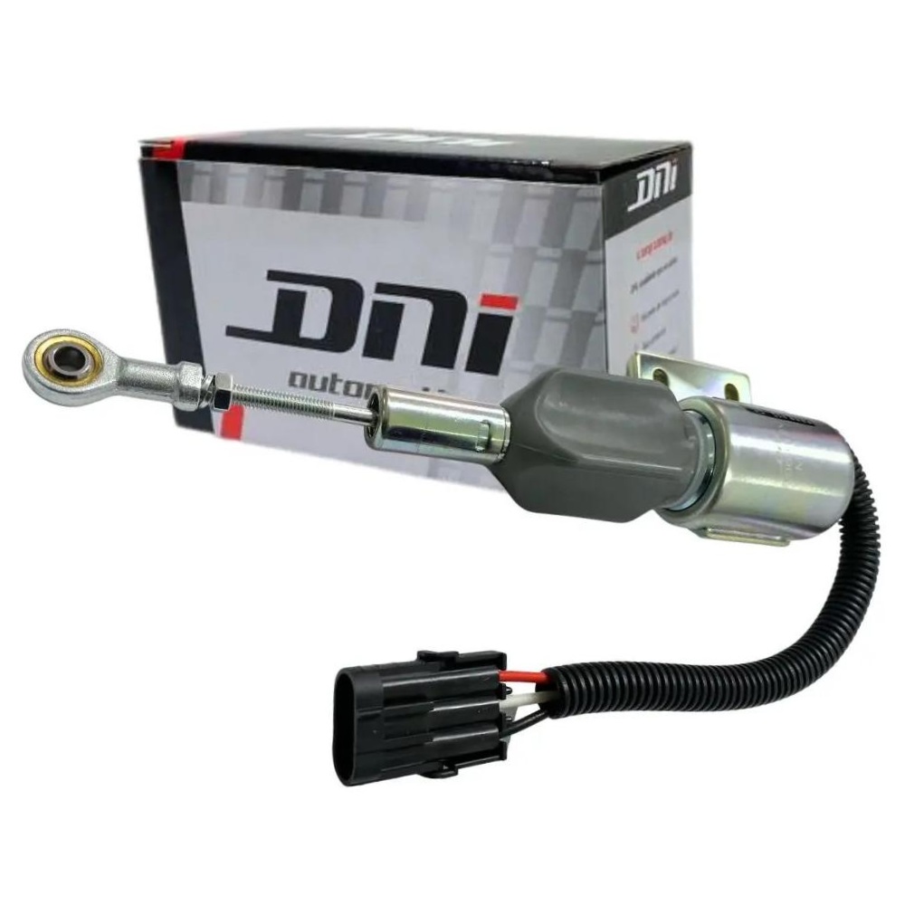 Solenoide de Parada 12V Plug 3 Terminais - DNI - 8069