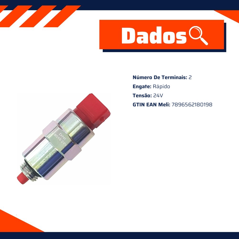 Solenoide de Parada 24V - DNI - 8019