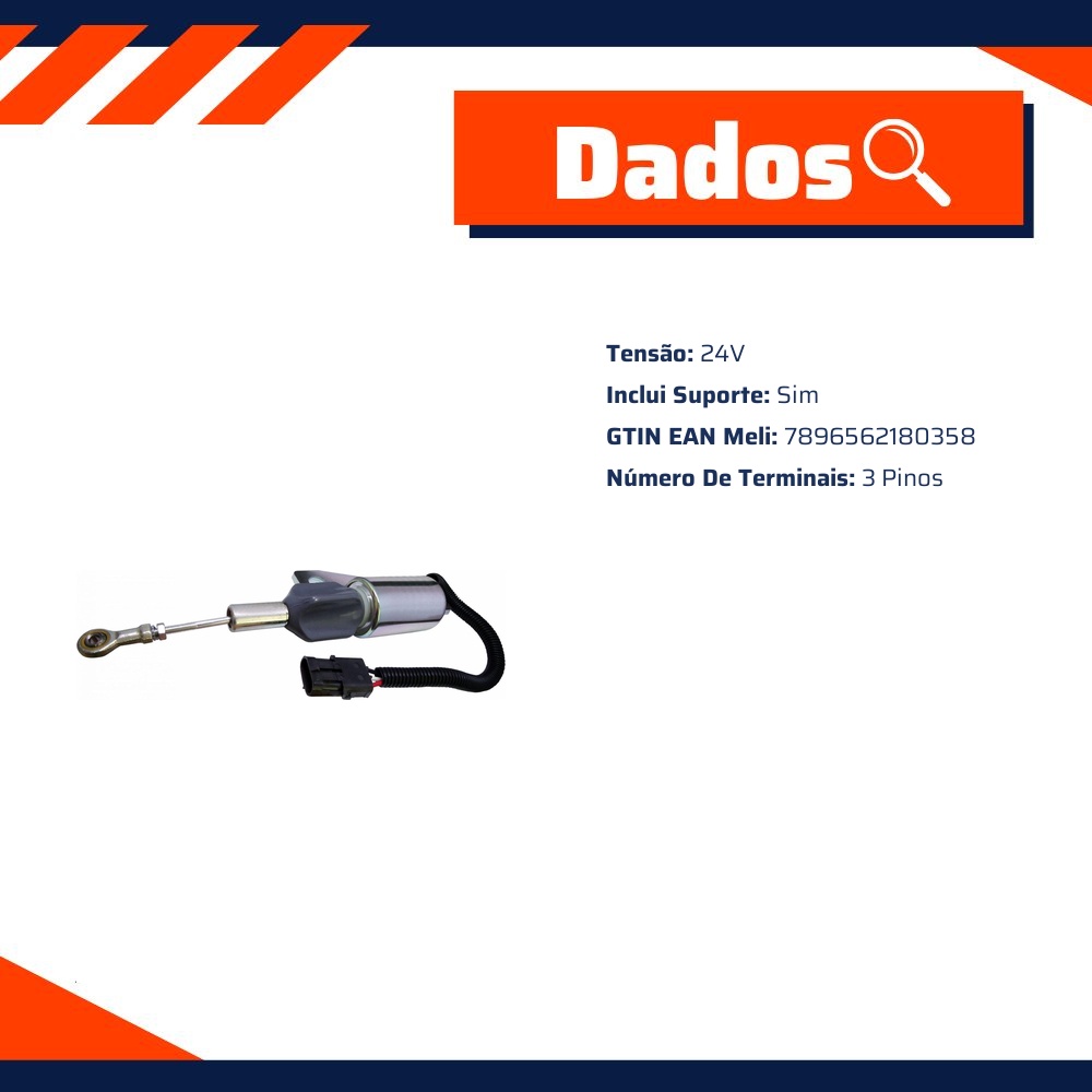 Solenoide de Parada 24V - DNI - 8035