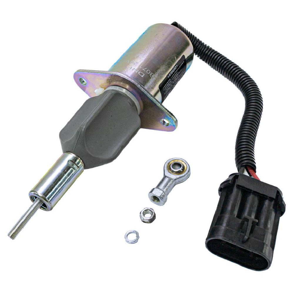 Solenoide de Parada 24V Plug 3 Terminais - DNI - 8071