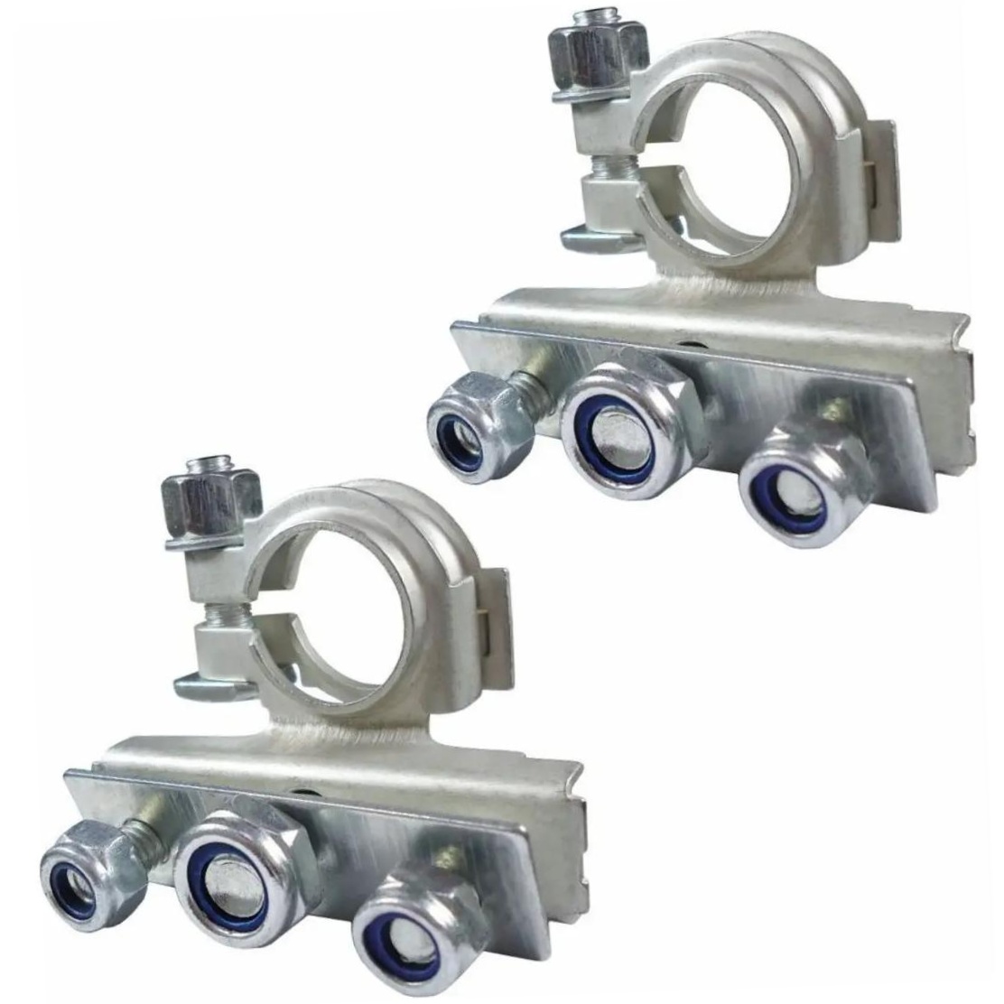 Par Terminal de Bateria 3 Vias Polarizado Terminais Olhais +6mm - DNI - 7577