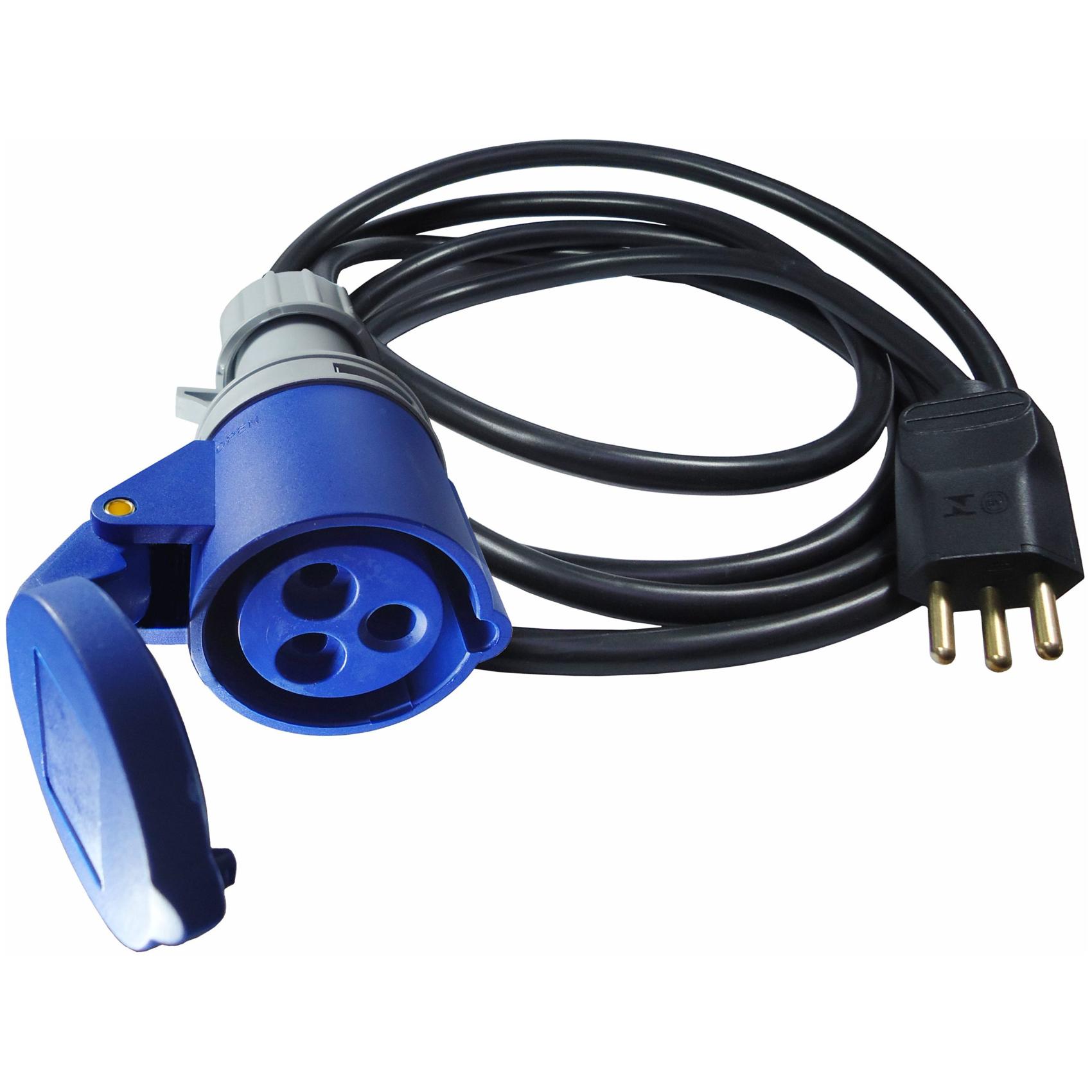 Cabo de Extensão Acoplador para Veículos Híbridos Plug-in e Adaptador para Tomada Blindada - DNI - 7510