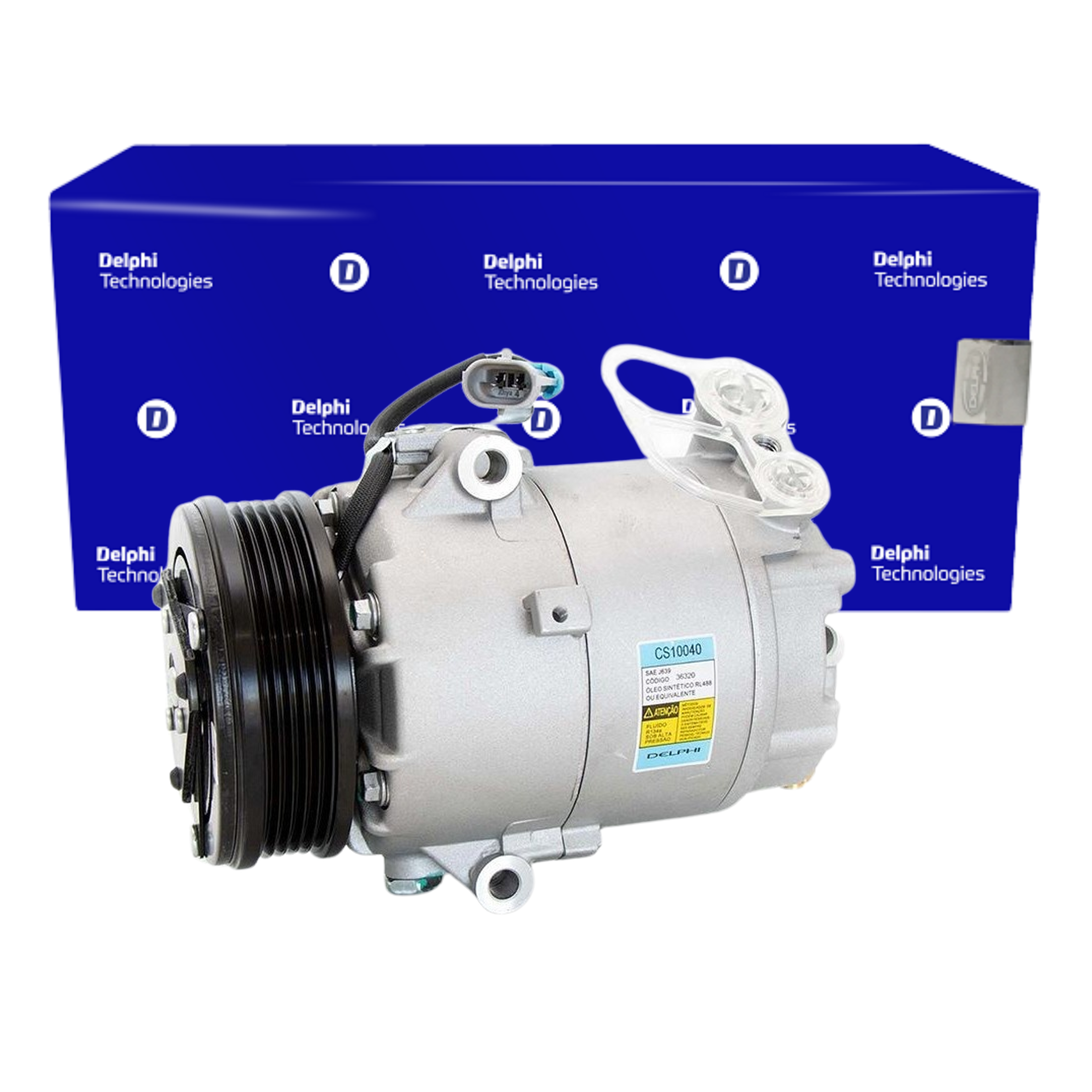 Compressor Ar Condicionado PALIO CORSA MERIVA MONTANA DOBLO PUNTO STILO STRADA - Delphi - CS10040