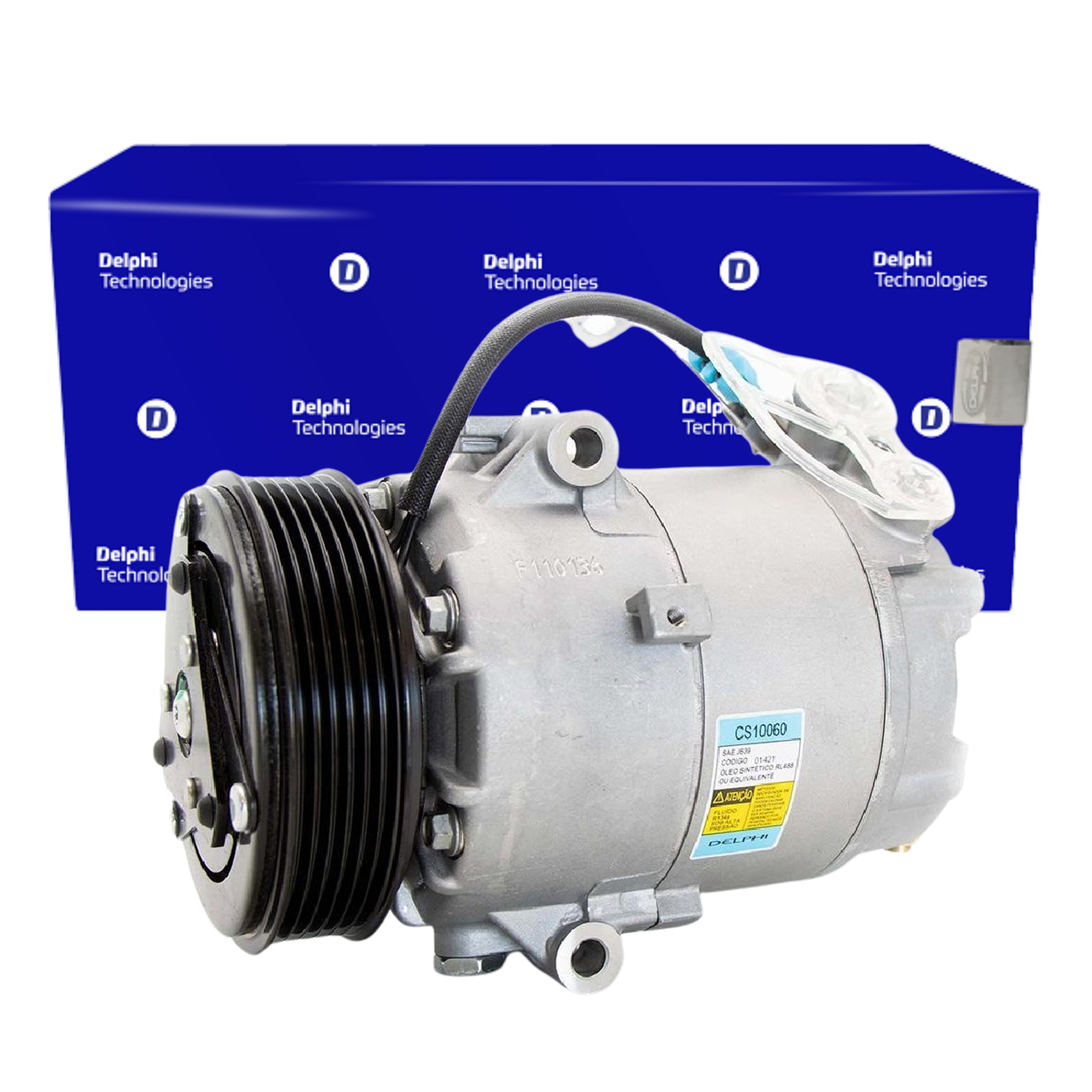 Compressor Ar Condicionado CELTA PRISMA 1.0 1.4 CORSA 1.0 1.6 - Delphi - CS10060