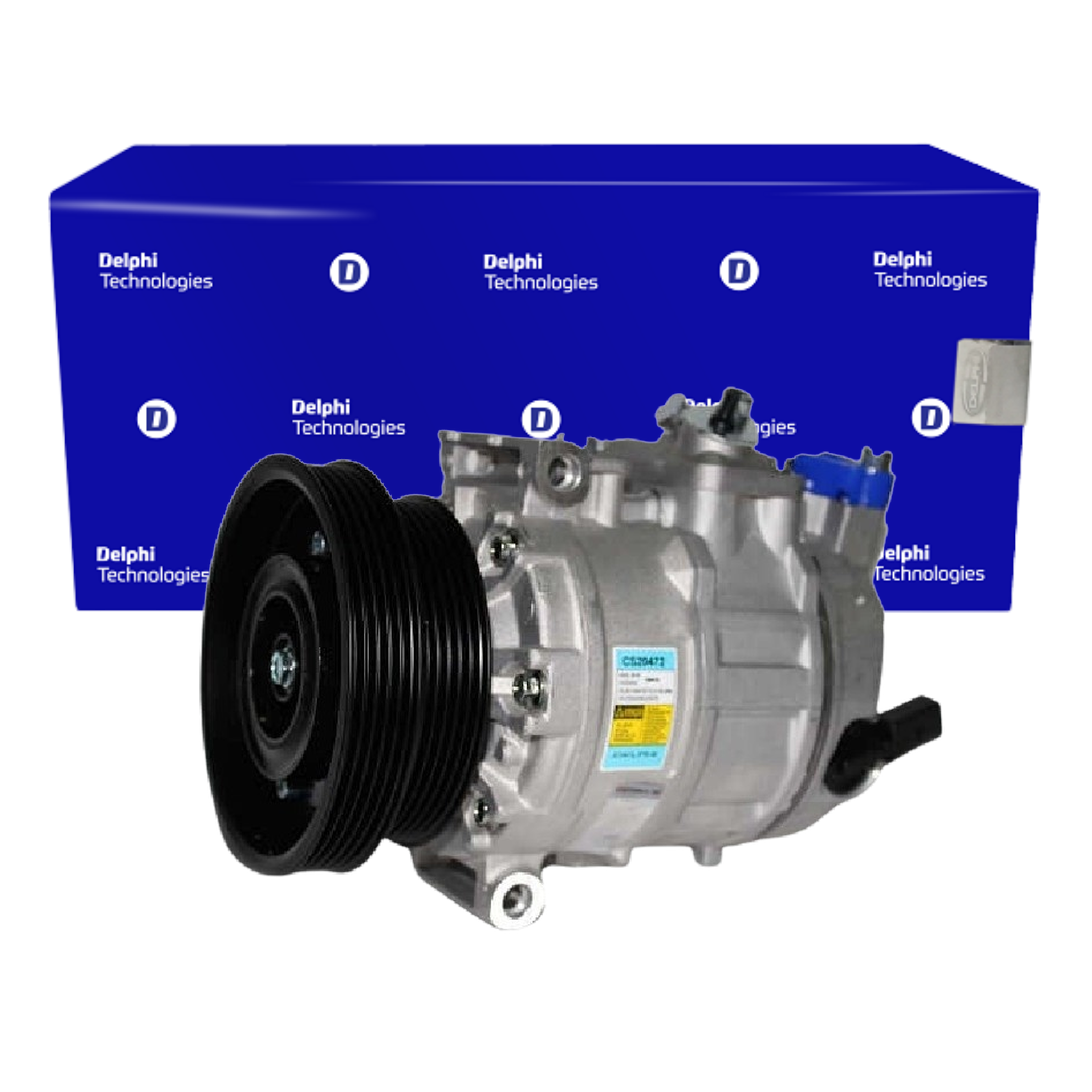 Compressor Ar Condicionado BORA FUSCA GOLF NEW BEETLE PASSAT 2.0 JETTA 2.0 2.5 - Delphi - CS20472