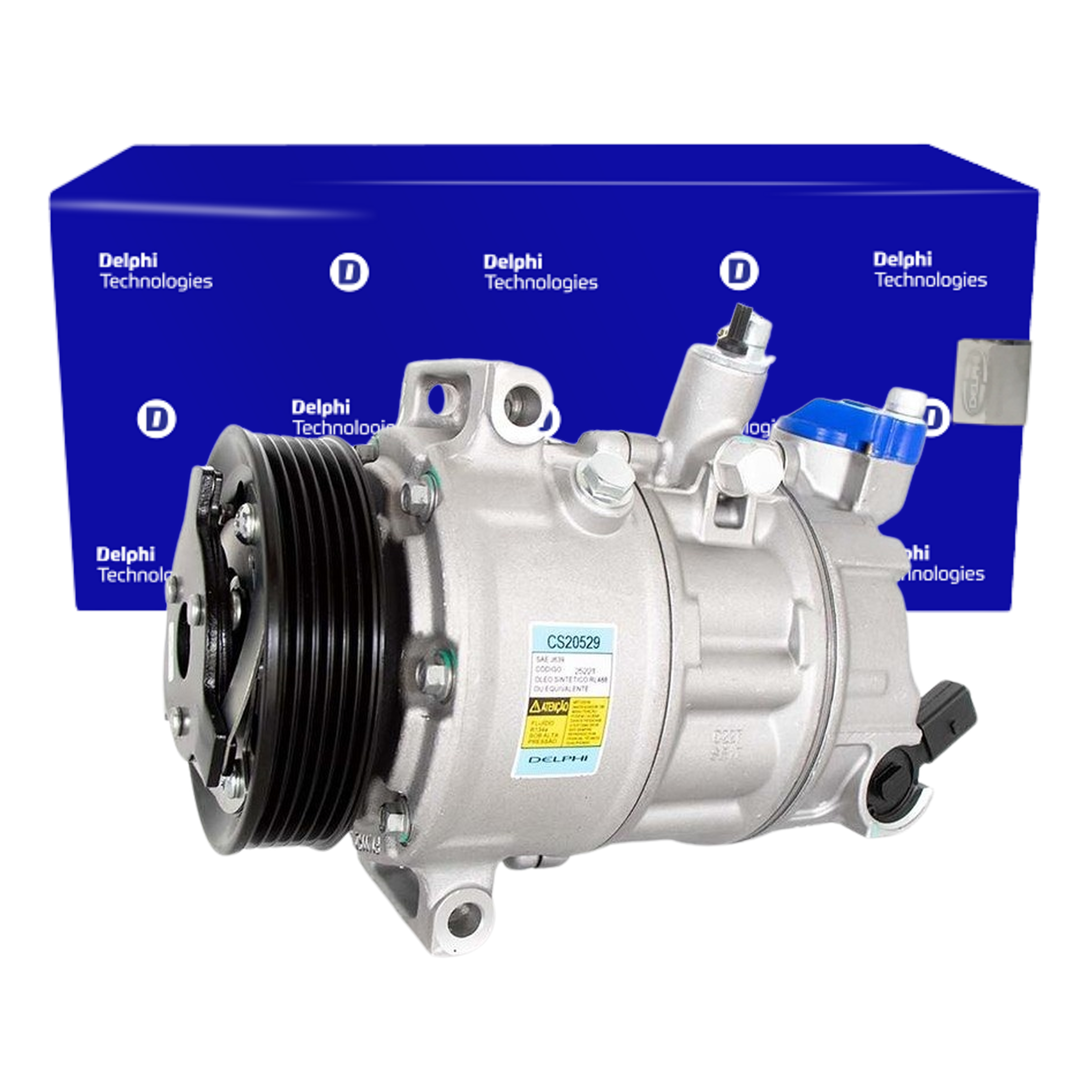 Compressor Ar Condicionado POLO GOLF A3 A1 JETTA Q3 TIGUAN PASSAT - Delphi - CS20529