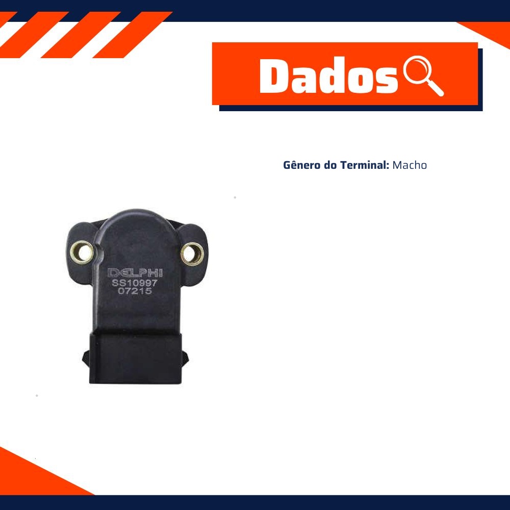 Sensor de Posição da Borboleta TPS - Delphi - SS10997