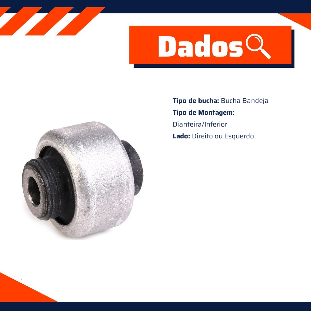 Bucha da Bandeja Inferior Dianteira Lado Direito ou Esquerdo - Delphi - TD390W