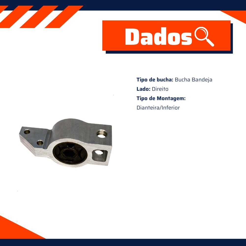 Bucha da Bandeja Inferior Dianteira Lado Direito - Delphi - TD523W