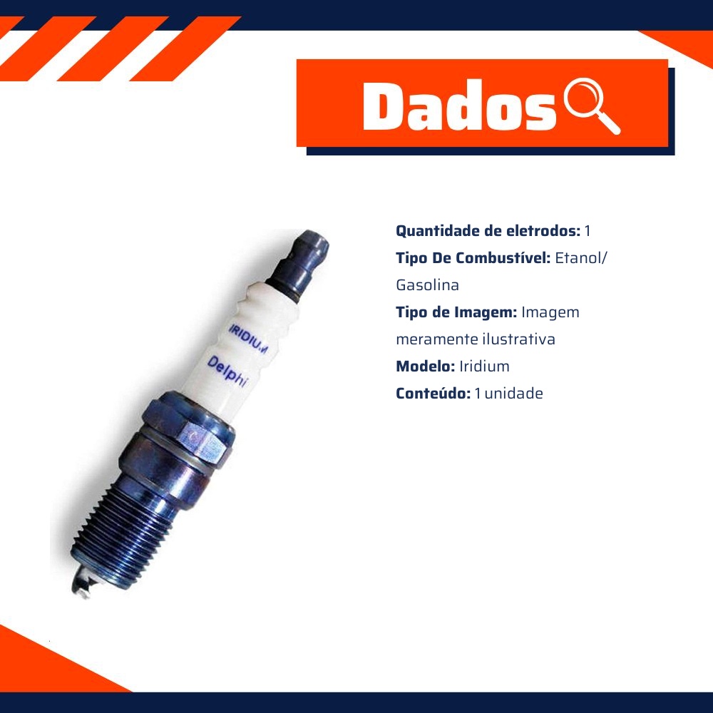 Vela de Ignição Iridium - Delphi - XH60009