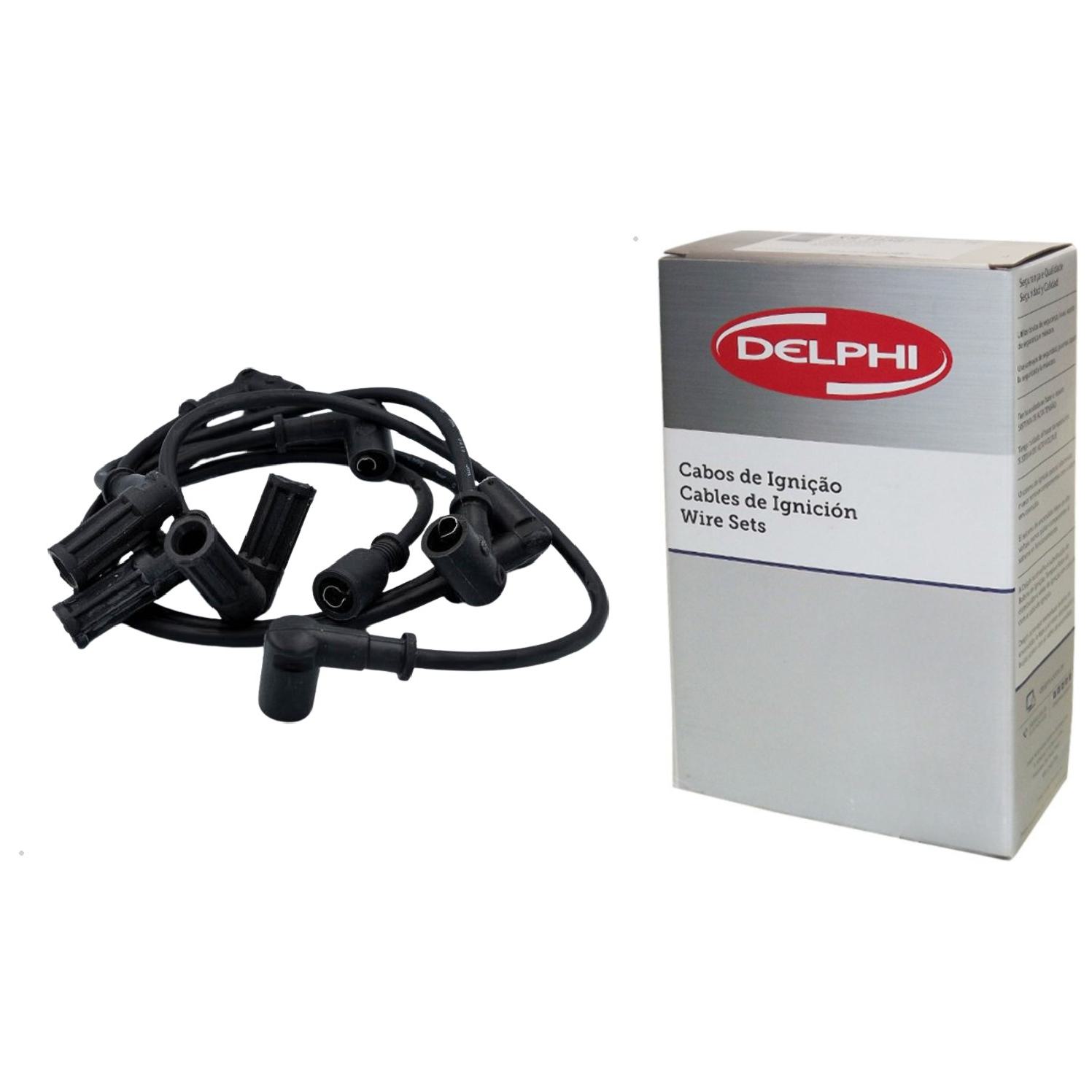 Jogo de Cabos de Vela para Fiat Uno - Delphi - XS10032