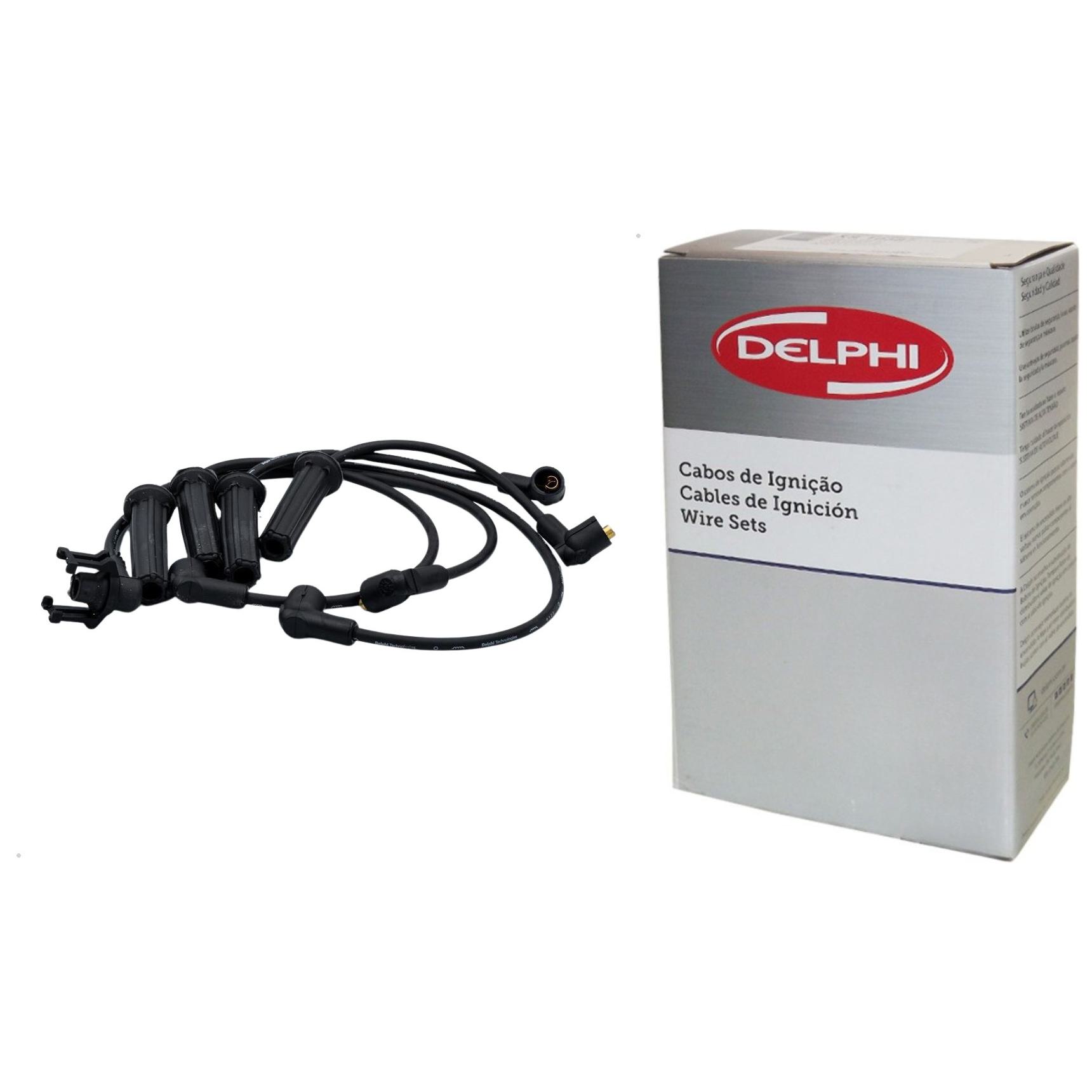 Jogo de Cabos de Vela para Fiat Uno - Delphi - XS10569