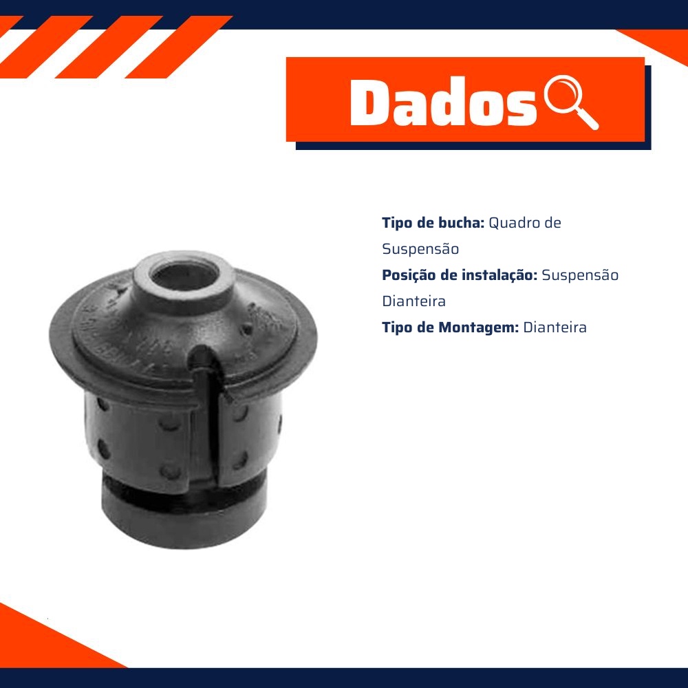 Bucha do Quadro de Suspensão Dianteiro - Corteco - 50552C