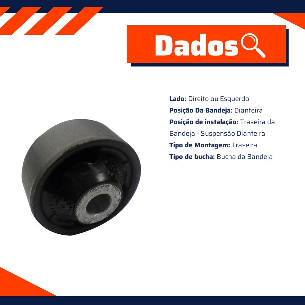 Bucha Traseira da Bandeja - Corteco - 50657C