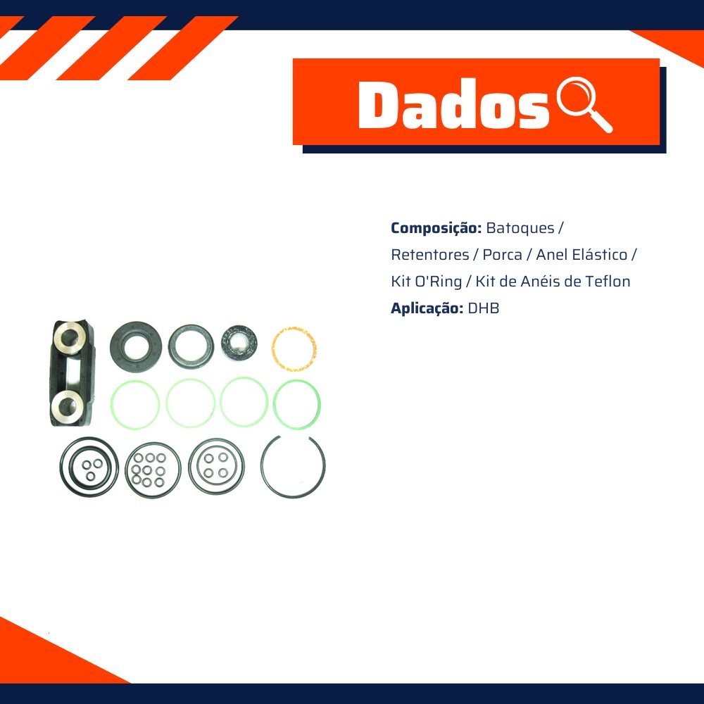 Kit de Reparo da Direção Hidráulica para Chevrolet Monza Monza Hatch - Corteco - 57001K