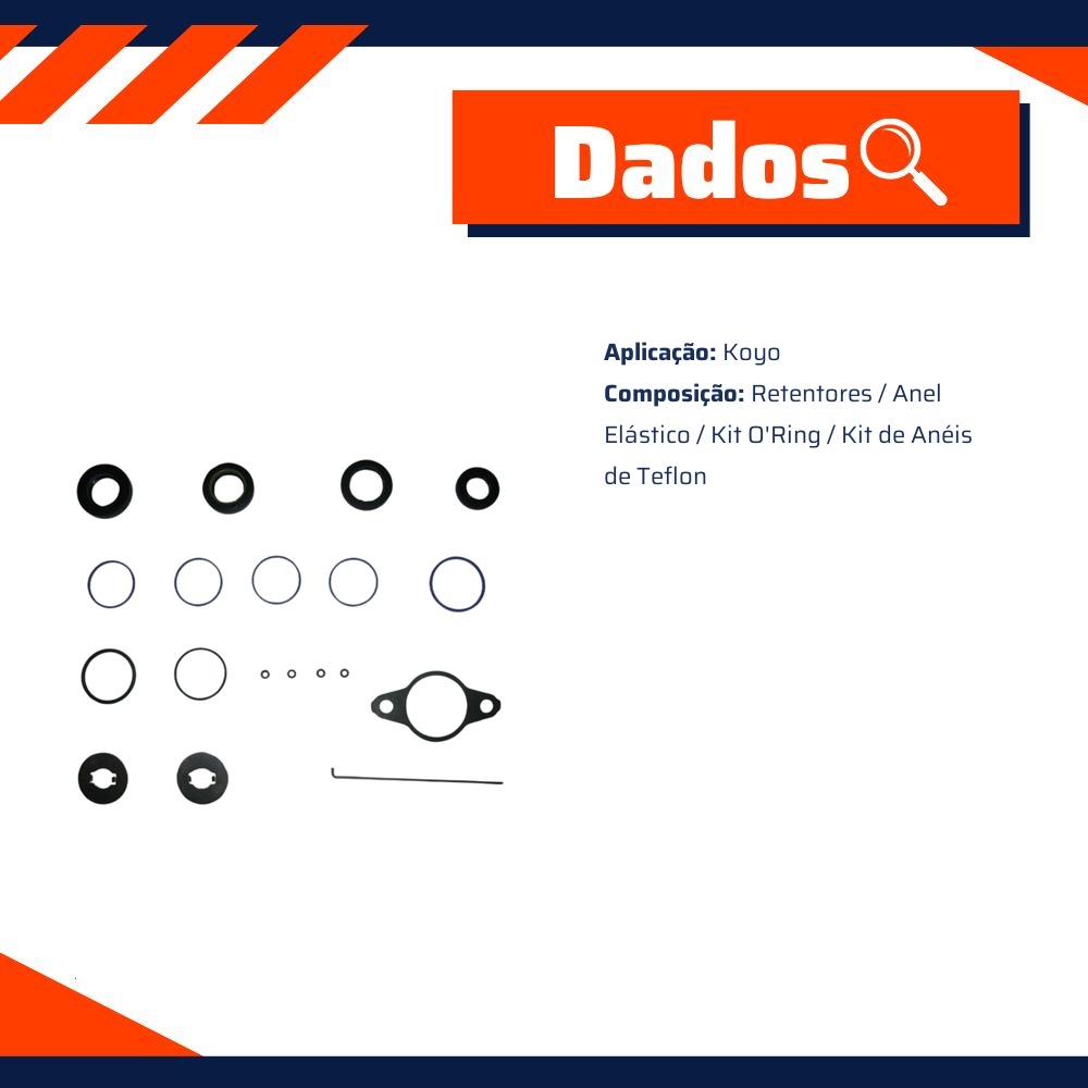 Kit de Reparo da Direção Hidráulica para Toyota Corolla Corolla Wagon - Corteco - 58036K